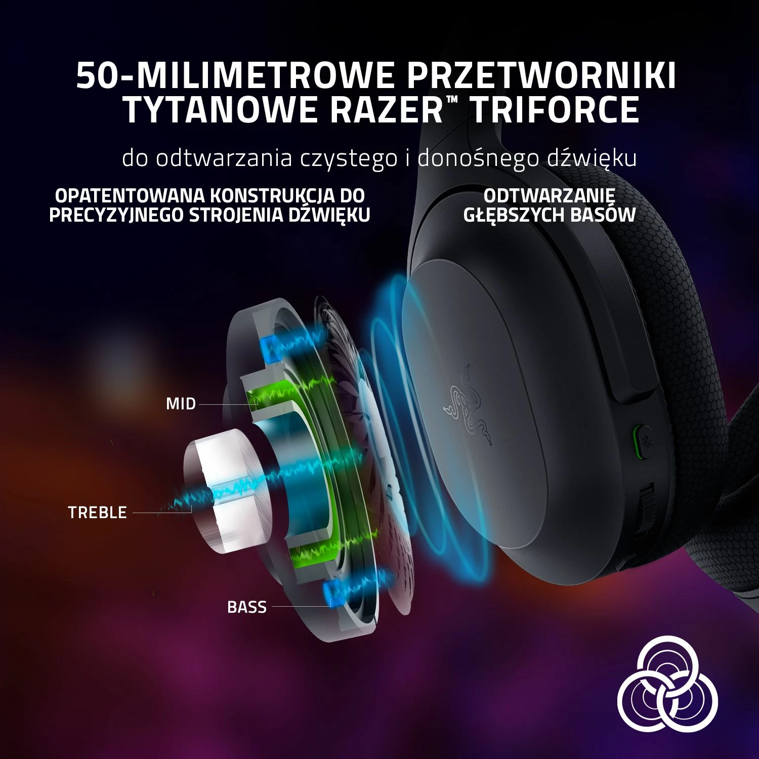 Kufje gaming Razer Barracuda RZ04-03790100-R3M1 wireless 2.4GHz/Bluetooth, USB-C, të zeza