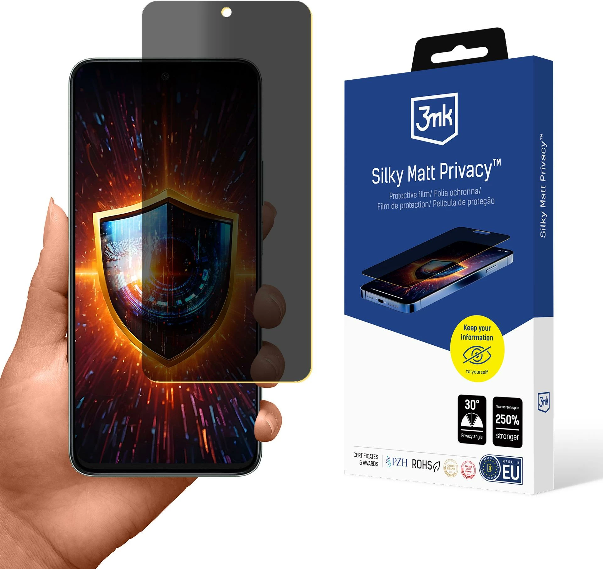 Mbështjellës privatësie 3mk Silky Matt Privacy për Honor 200 Smart, Mat