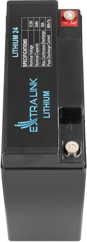 Bateri LiFePO4 Extralink EX.30424, 24Ah, 12.8V, e zezë