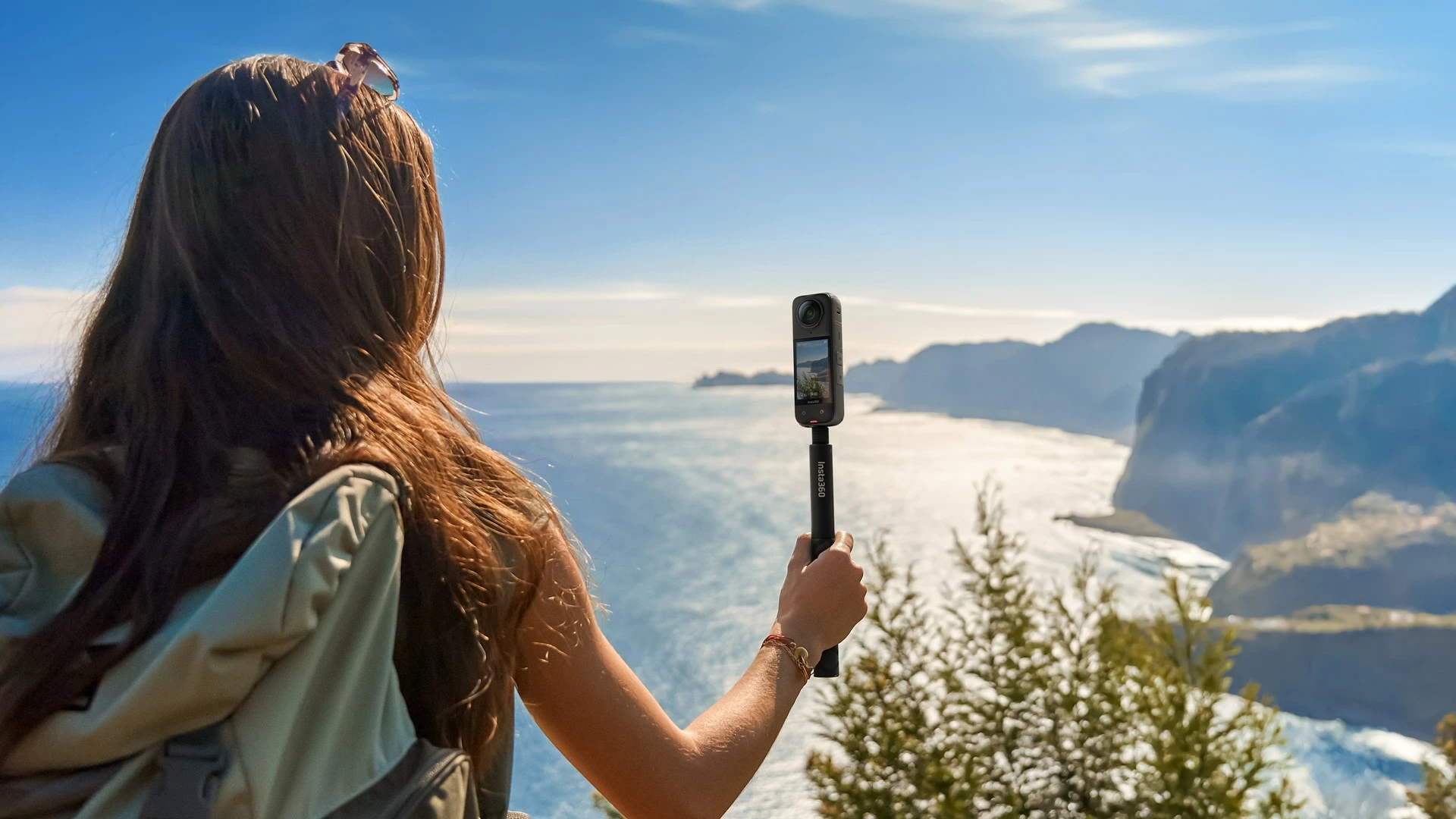 Kamerë aksioni Insta360 X4, 72 MP, 8K Ultra HD, Wi-Fi, E zezë