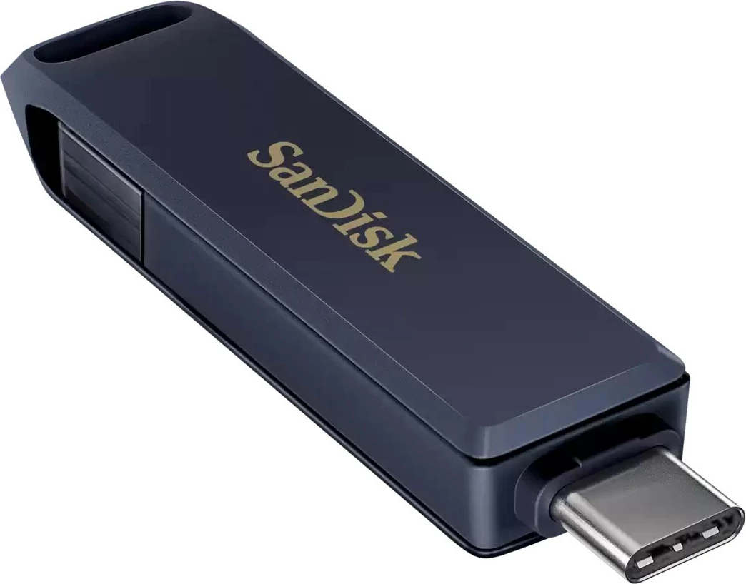 USB flash drive SanDisk iXpand 128GB, USB Type-C/Lightning, 3.2 Gen 1, Blu