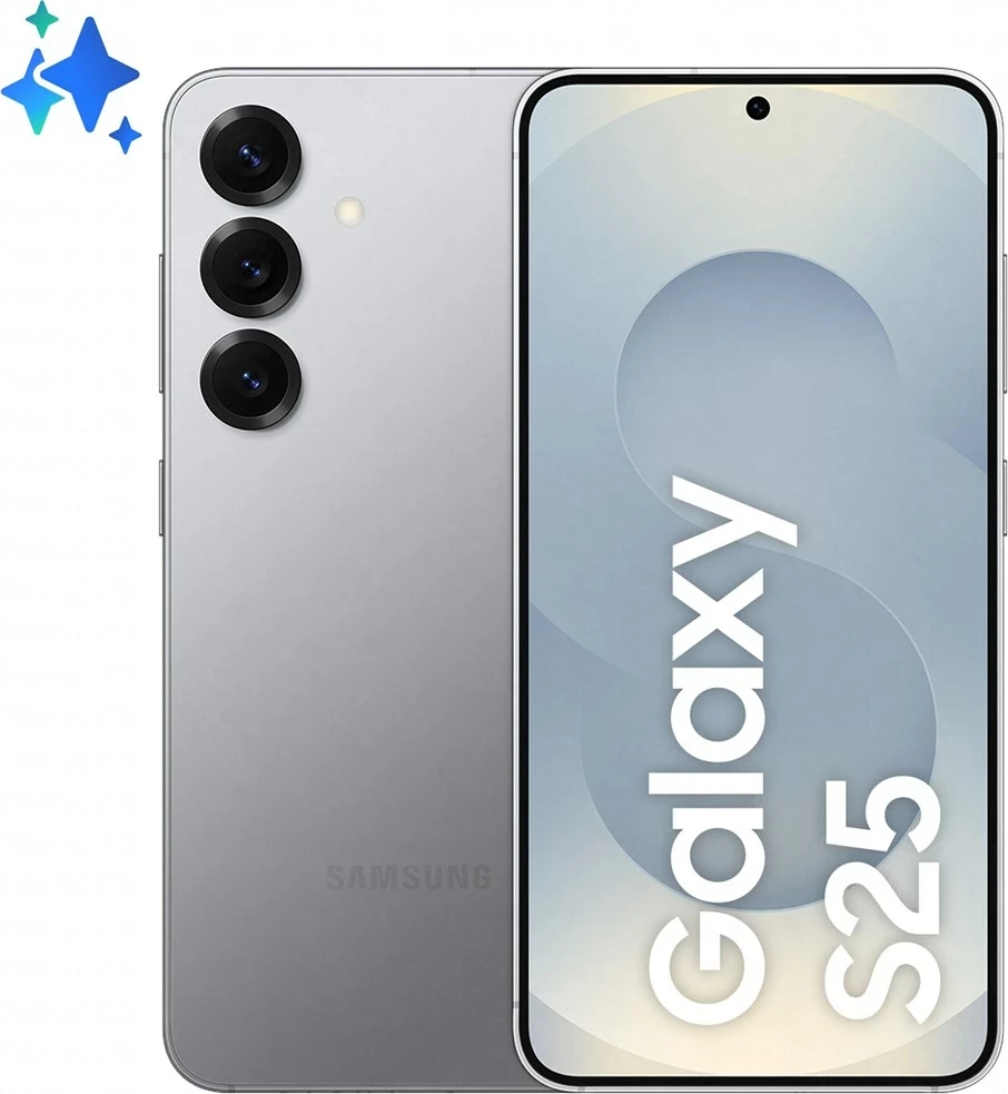 Celular Samsung Galaxy S25, 6.2", 12 GB RAM, 512 GB, 5G, Argjendtë