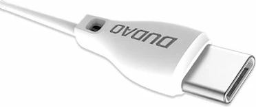 Kabllo Dudao L4T, USB në Type-C, 1m, 2.1A, Bardhë