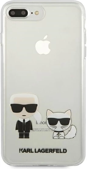 Mbështjellës Karl Lagerfeld Karl & Choupette për iPhone 7/8 Plus, Transparent