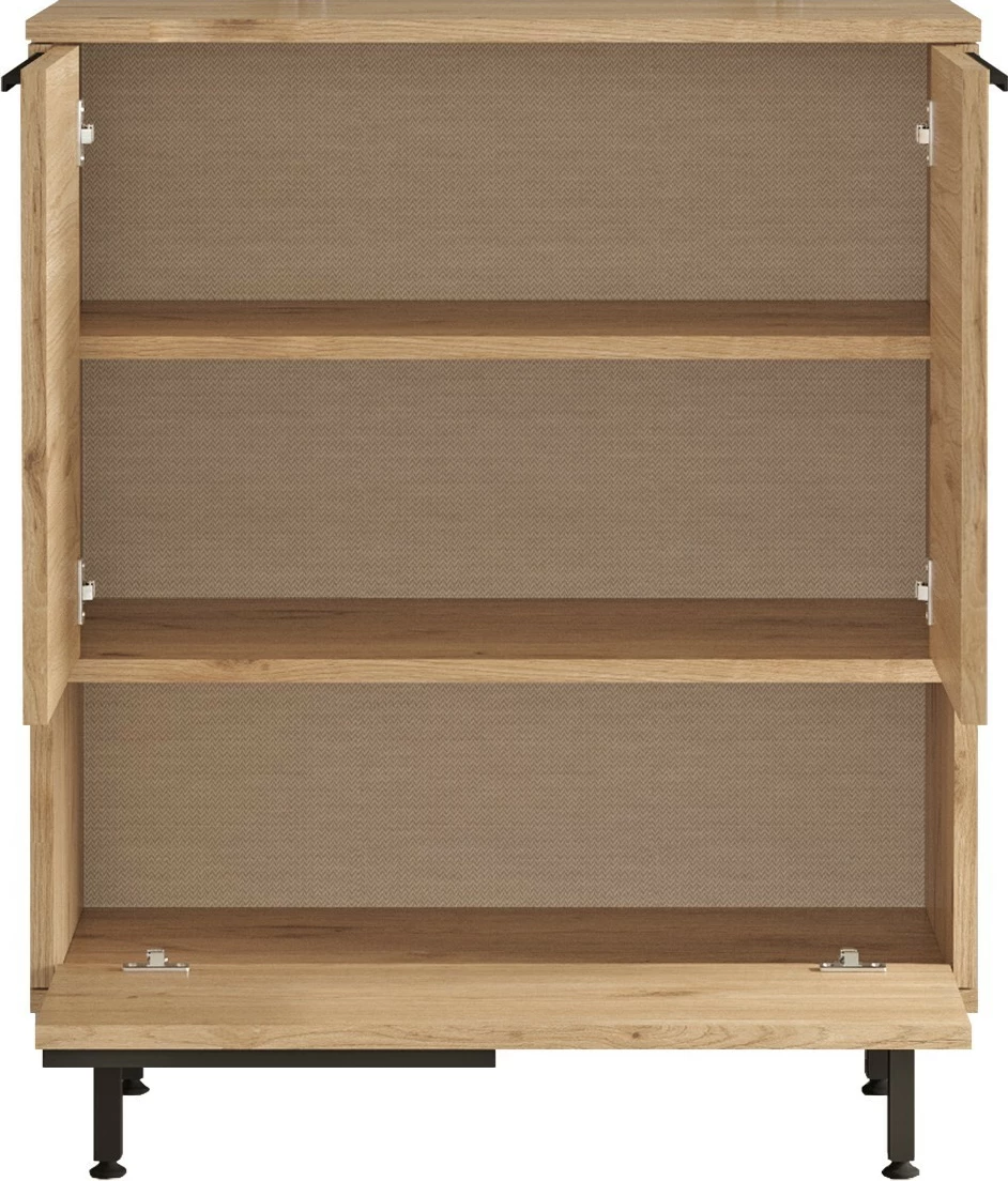 Dollap kuzhine Skye Decor, ngjyrë arre dhe lis, On8A-Su