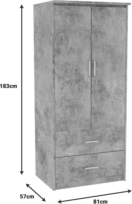 Paketa e mobiljeve për dhomë studenti OLYMPUS set prej 3 pjesësh, ngjyrë anthracite antike