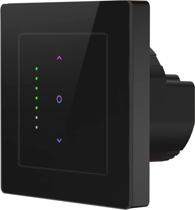 Ndërprerës smart për perde Avatto CS20-EU-B WiFi Touch, Tuya/Smart Life, i zi