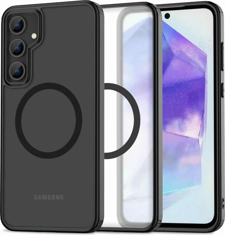 Mbështjellës Tech-Protect MagMat për Samsung Galaxy A55 5G, MagSafe, i zi mat