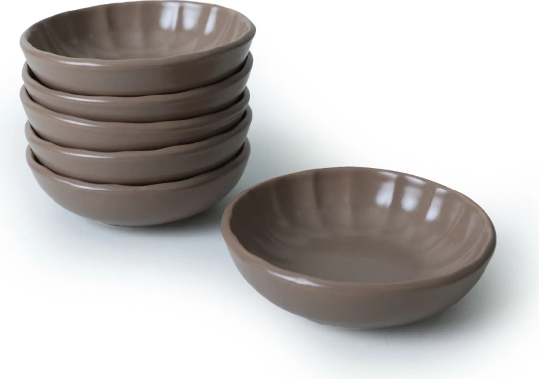 Set pjatash të vogla për meze (6 copë), ngjyrë mink, Hermia Concept, X00019043