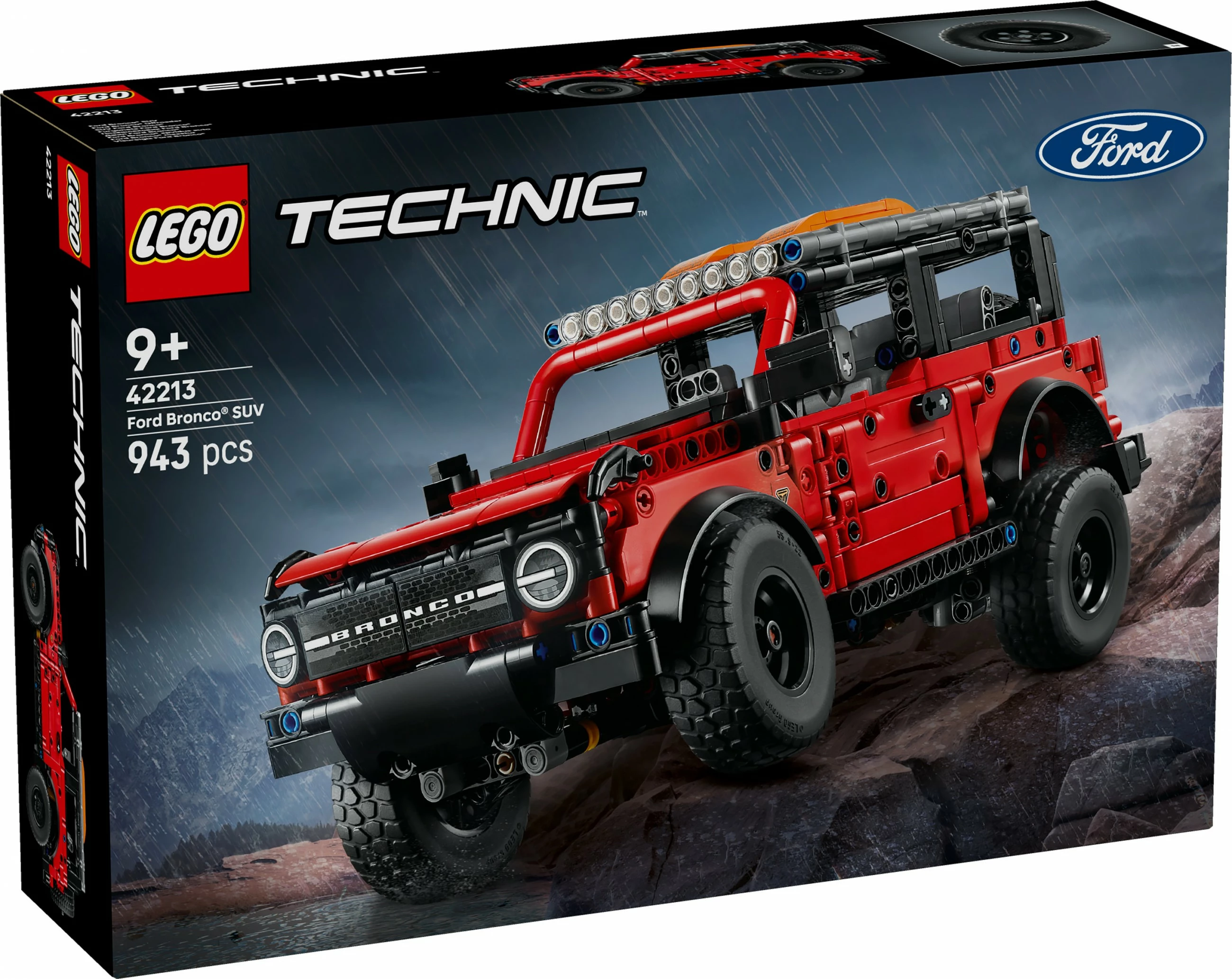 Set ndërtimi LEGO Technic Ford Bronco 42213, 943 pjesë, multikolor
