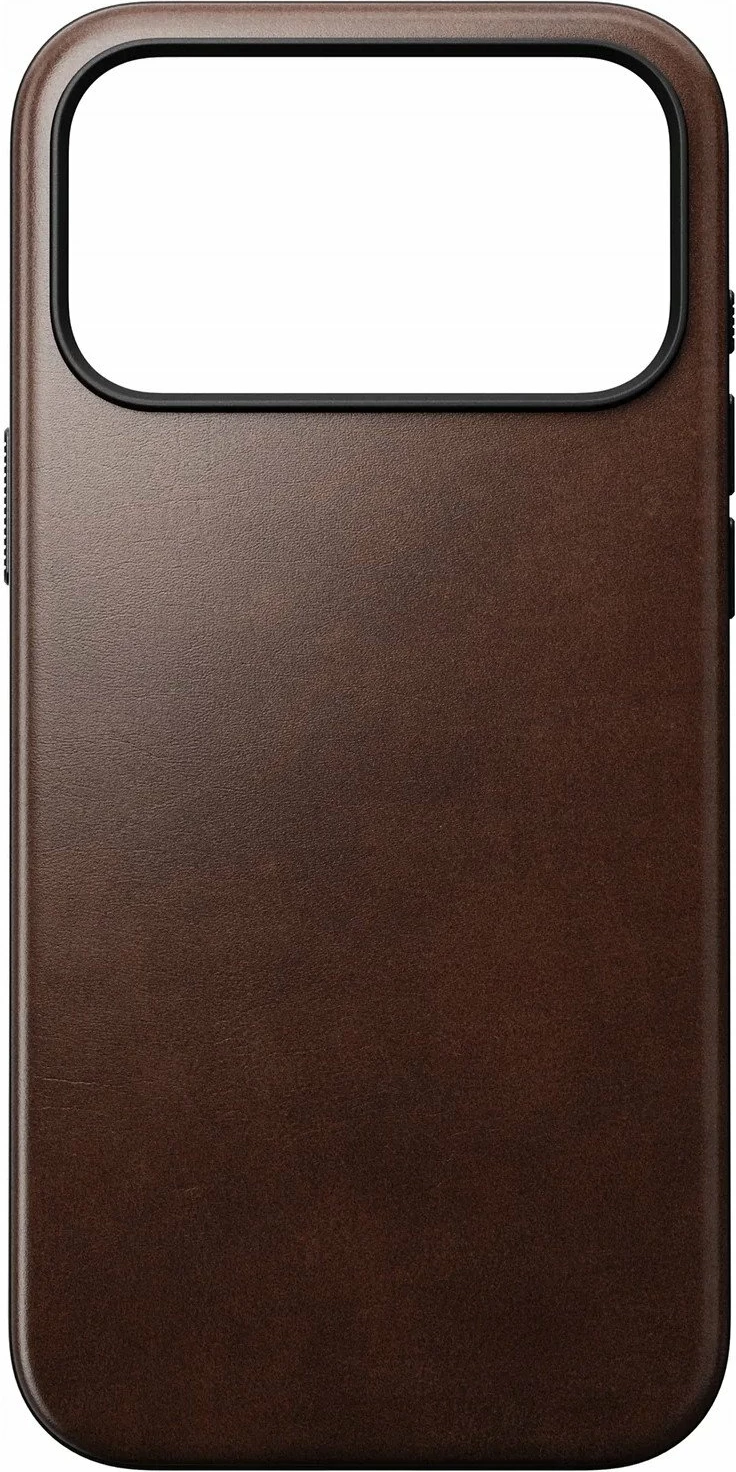Mbështjellës Nomad Modern Leather Case për iPhone 17 Pro Max, MagSafe, lëkurë Horween, NM014247858, Rustic Brown