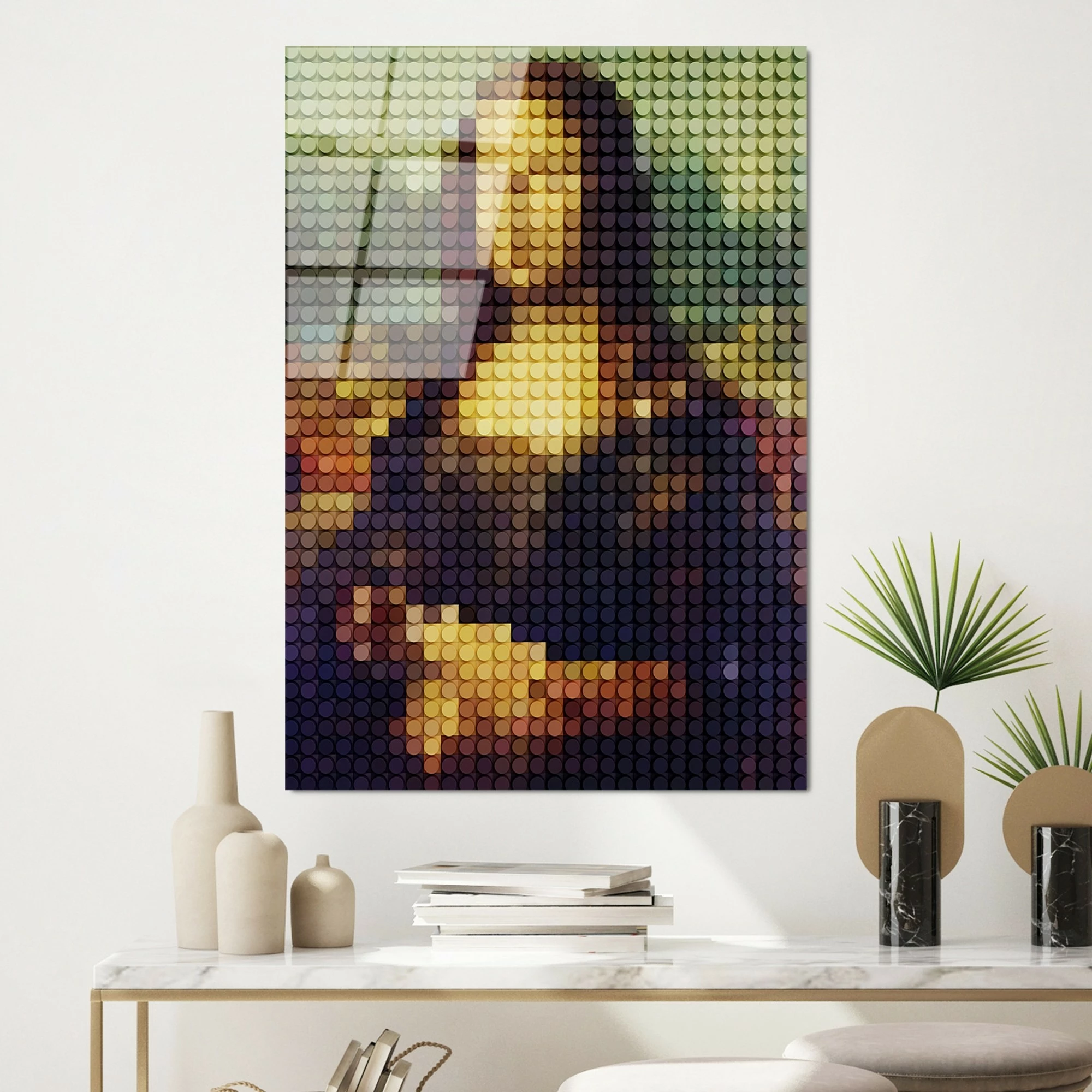 Pikturë dekorative prej xhami të temperuar, shumëngjyrëshe, Wallity UV-137, 70x100cm