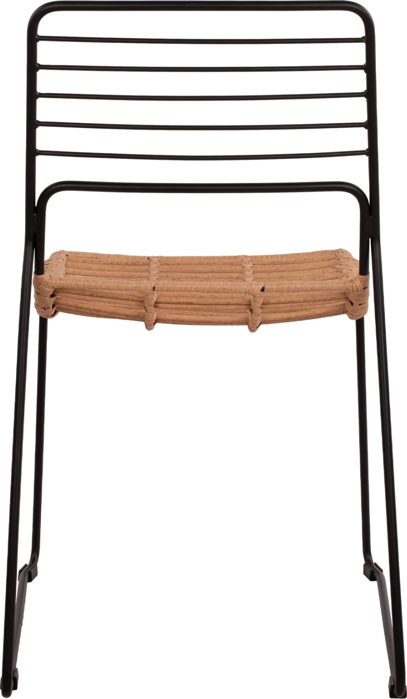 Karrige metalike Allegra FH5694 me thurje beixh 51x54x83cm