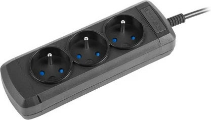 Zgjatues Armac ARCOLOR3/0.6/CZ/IEC, 3 prizë, 60 cm, i zi