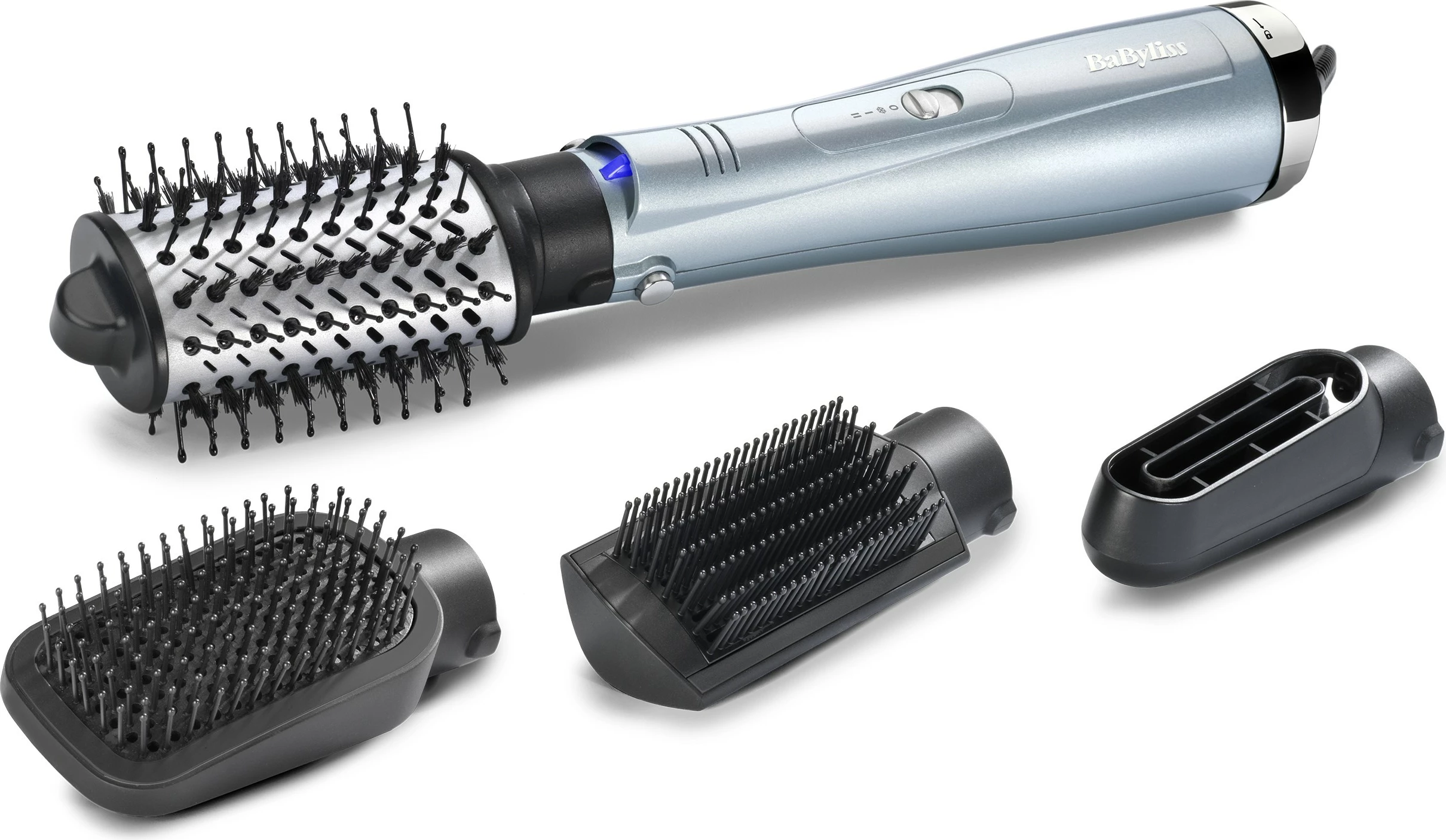 Furçë e nxehtë BaByliss Hydro-Fusion Smooth & Shape, Gri, Argjendtë