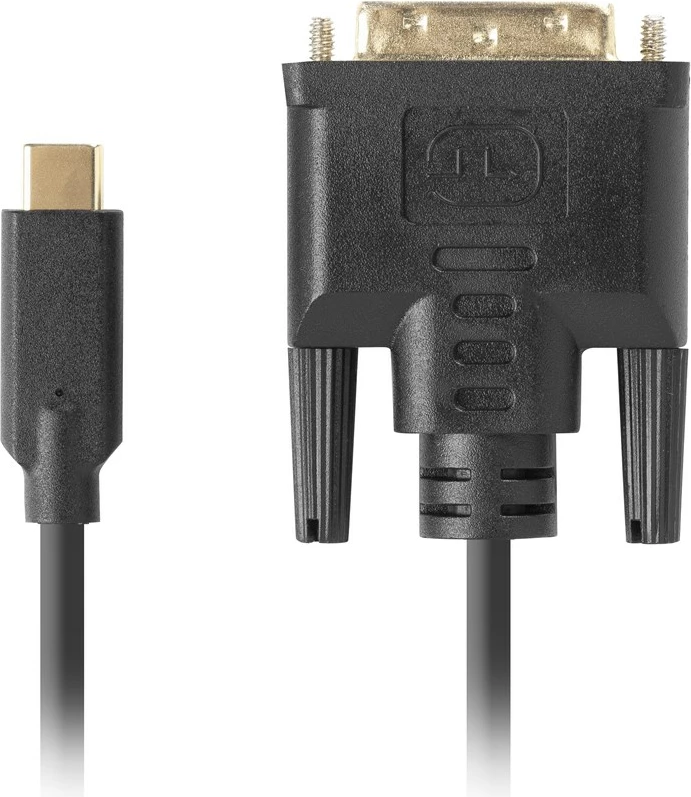 Kabllo Lanberg VGA- USB-C, 0.5m, e zezë