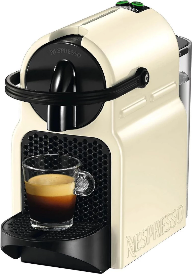 Aparat kafeje me kapsula, De'Longhi Inissia EN80.CW, kompakt me butona espresso/lungo, Beige