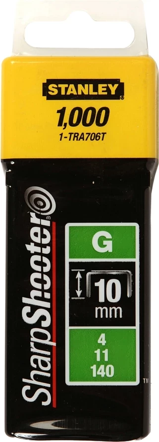 Sponka tip G Stanley 1-TRA706T 10 mm 1000 copë
