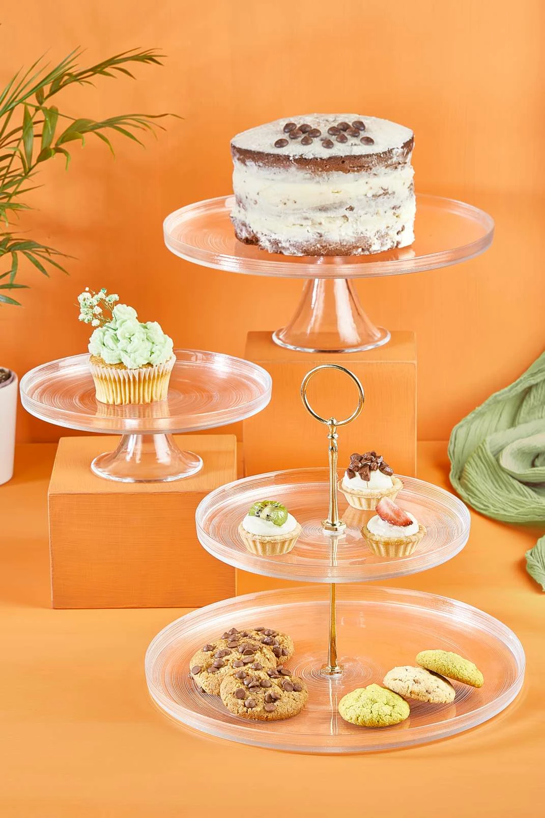 Set për prezantim ushqimi Hermia, IP, xham transparent