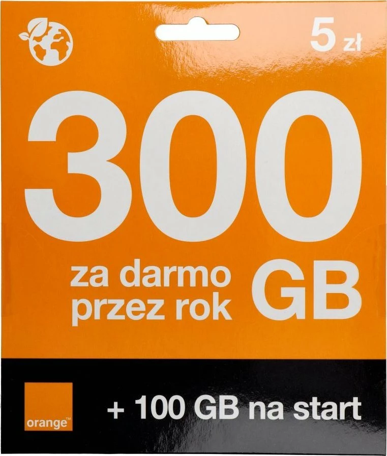 Kartë SIM Orange Starter 5 PLN top-up, bonus interneti 6GB
