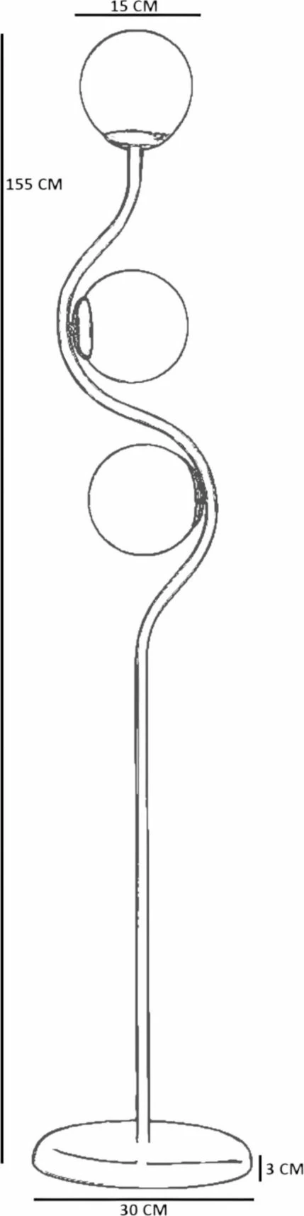 Llambë dyshemeje Opviq, 8944-6, e bardhë