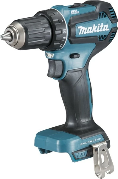 Makineri për shpim Makita DDF485ZJ, 18V, Li-Ion, 2 shpejtësi, pa çelës, zi/kaltër