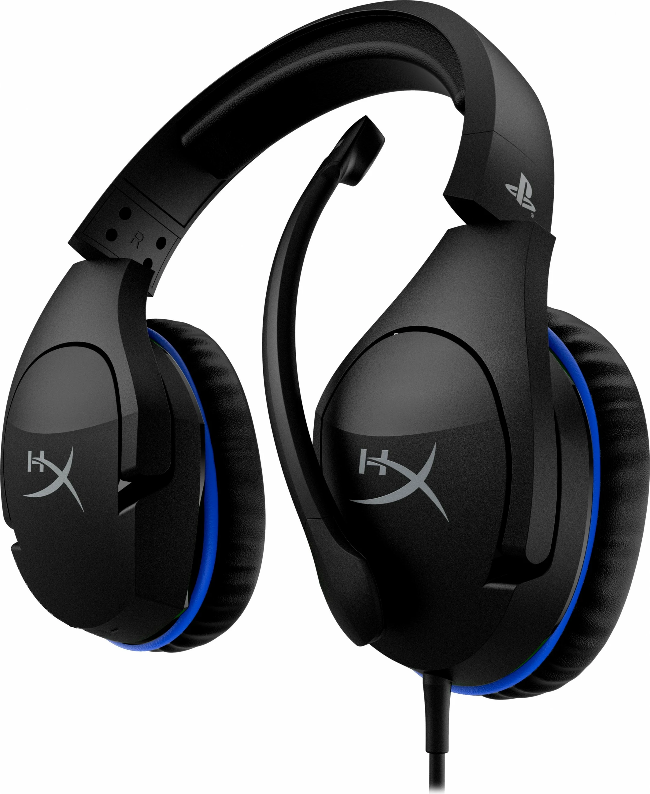 Kufje gaming HyperX Cloud Stinger, PS5 PS4, me tela, 3.5mm, e zezë/blu