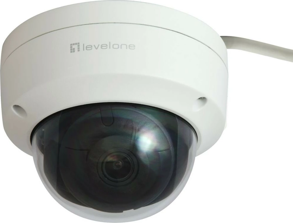 Kamerë IP LevelOne GEMINI Dome, 6-Megapixel, H.265, PoE, Bardhë