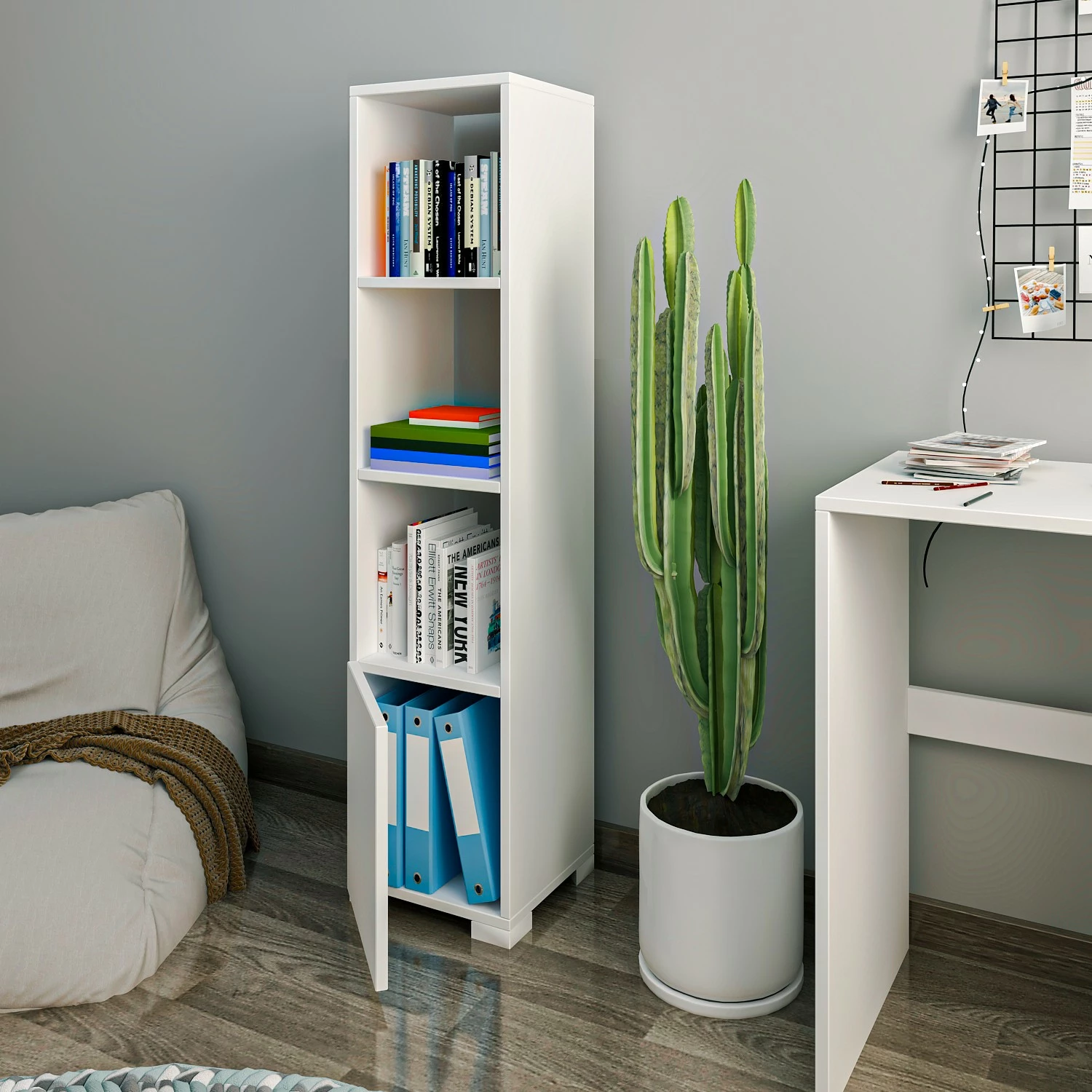 Raft librash Hanah Home, Kuzey, i bardhë