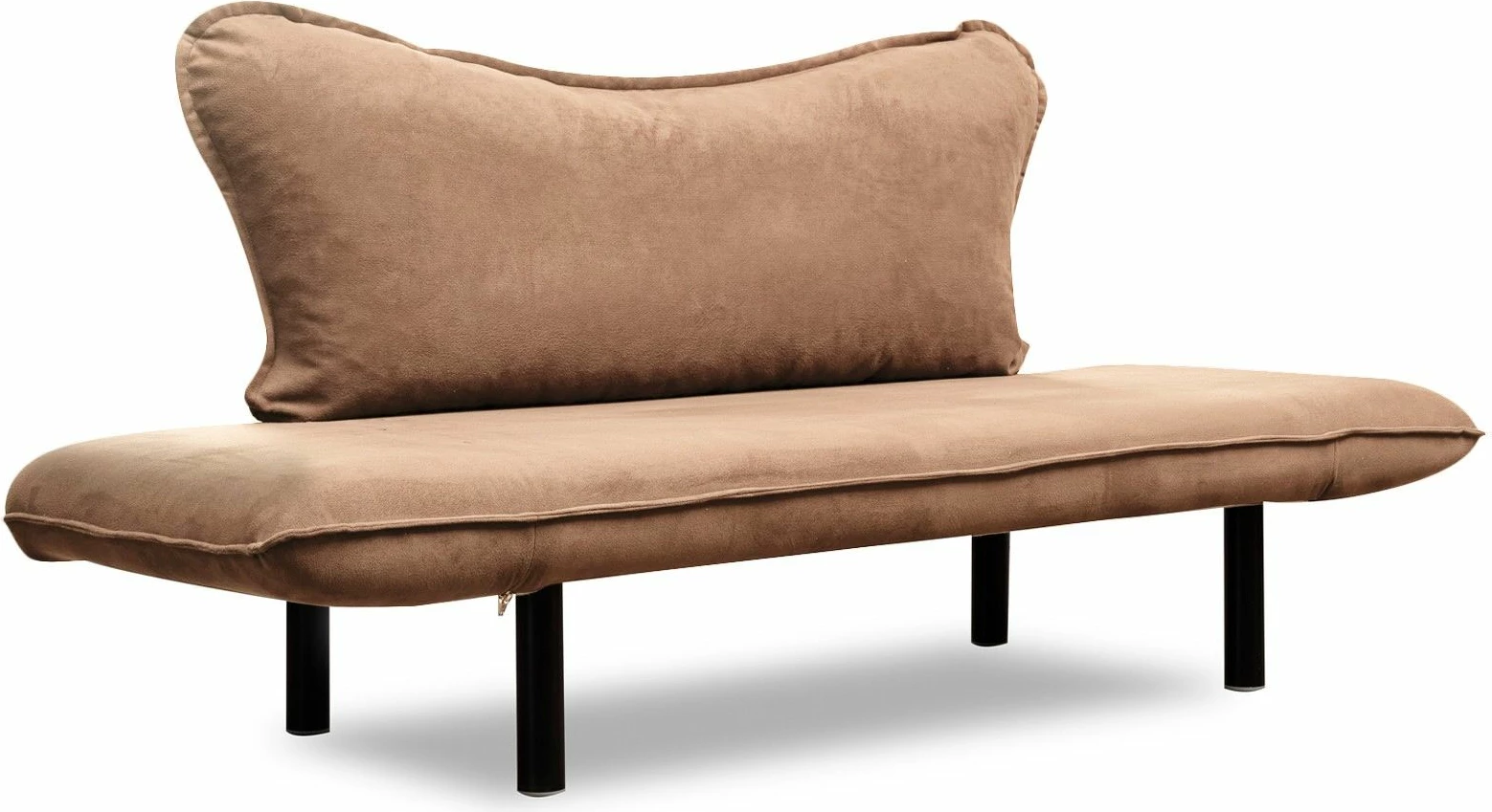 Divan 2-vendësh që shndërrohet në shtrat, Atelier del Sofa, Chatto, ngjyrë kafe e çelët