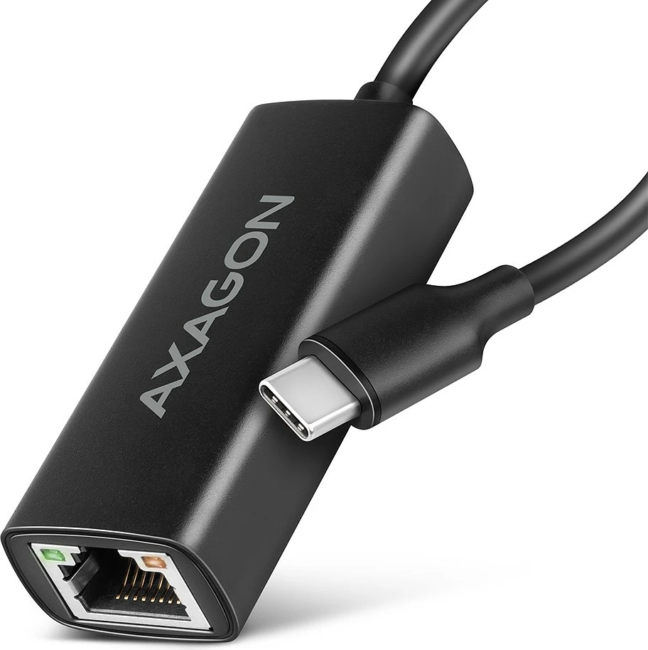 Adapter rrjeti AXAGON ADE-ARC, USB-C 3.2 Gen 1 në Gigabit Ethernet, i zi