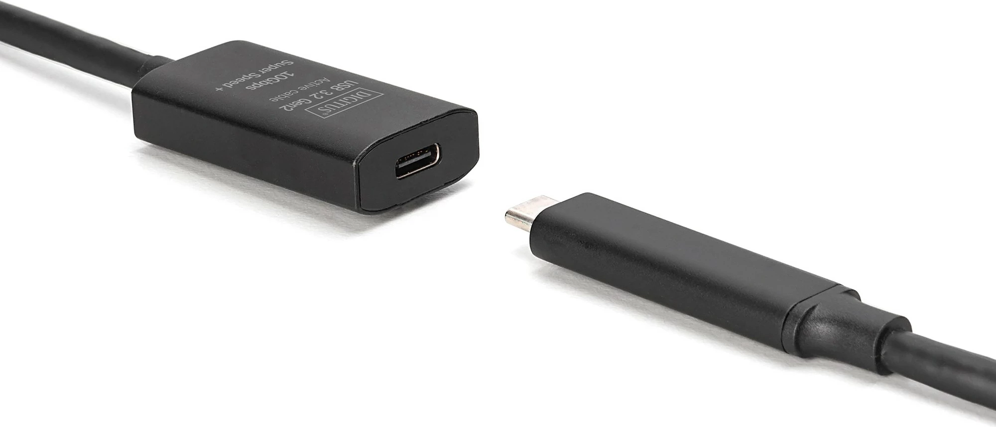 Kabllo zgjatues Digitus USB-C në USB-C 5m, USB 3.2 Gen 2, e zezë