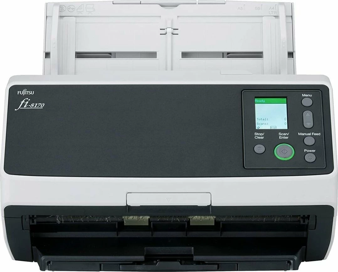 Skaner dokumentesh Ricoh fi-8170 PA03810-B051, 70 ppm, ADF 100 fletë, duplex, 600 dpi, LAN Gigabit, USB 3.2 Gen 1, bardhë/zi