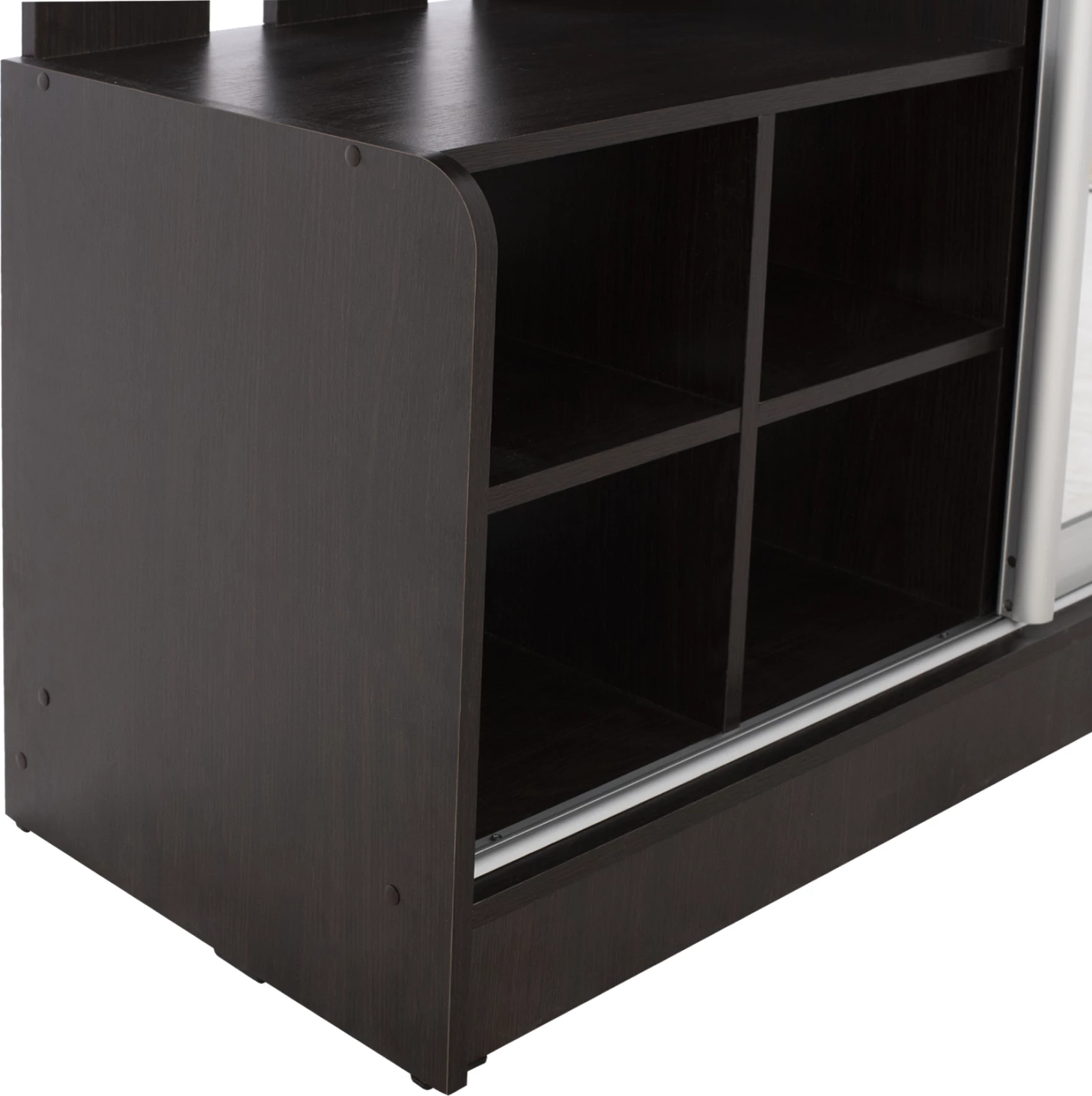 Mobil për hyrje me dollap rrëshqitës dhe pasqyrë, ngjyrë wenge, FH2424.02, 118x45x210 cm