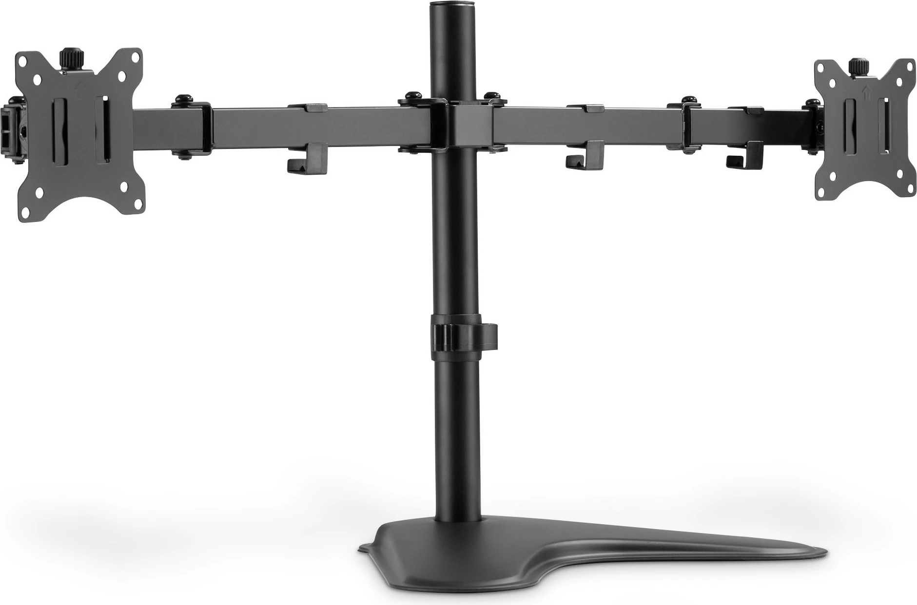 Mbajtës dy monitorësh Digitus universal, 15-32 inç, 8 kg, VESA 75x75/100x100, i zi