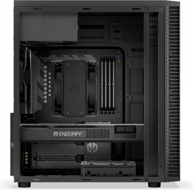 Kasë Endorfy Armis 100 Solid EY2A015, Tower, e zezë