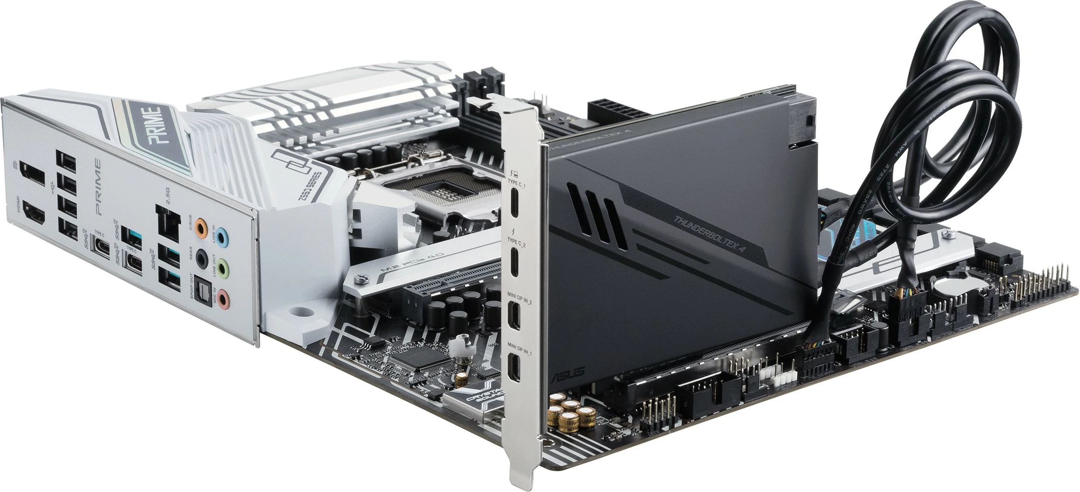 Kartë zgjeruese ASUS ThunderboltEX 4, PCIe, Thunderbolt 4, USB 3.2 Gen 2, e zezë