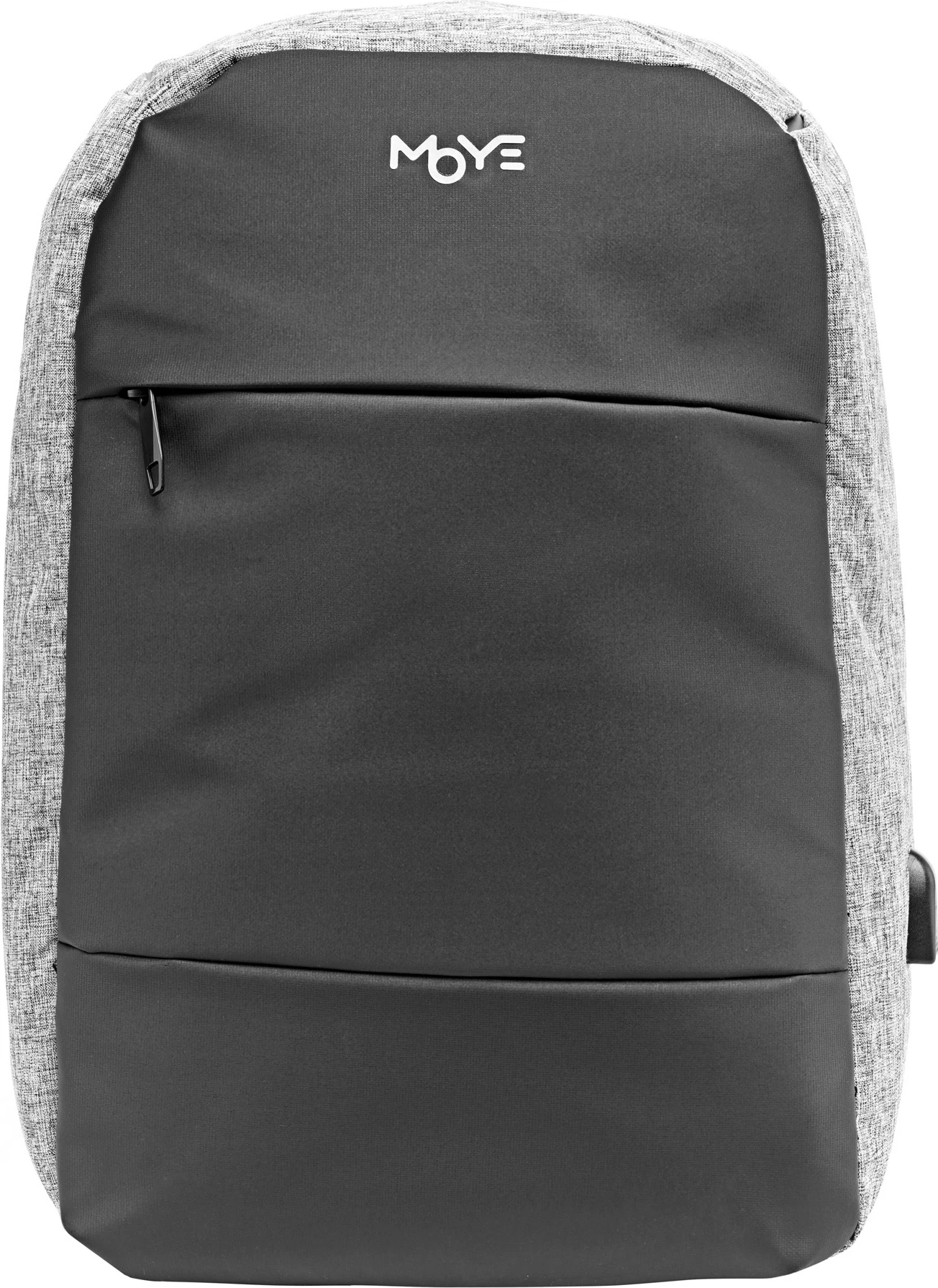 Çantë shpine Moye Trailblazer Sydney 15.6\" për laptop, me mbrojtje kundër vjedhjes, hapje USB, rezistente ndaj ujit, Gri/Zi