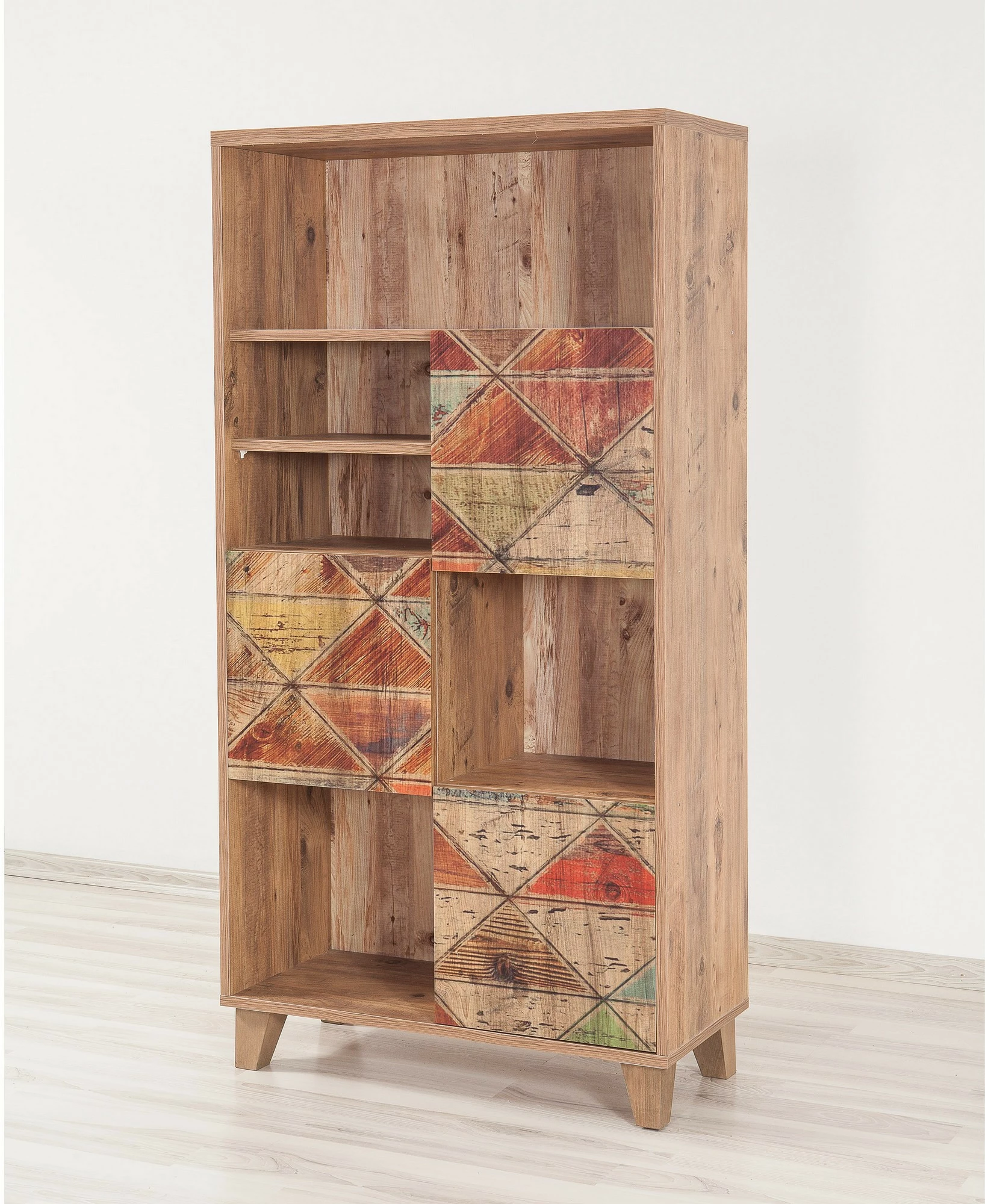 Raft librash Hanah Home, Marina Flora, ngjyrë pishë Atlantike, 80x155x36 cm