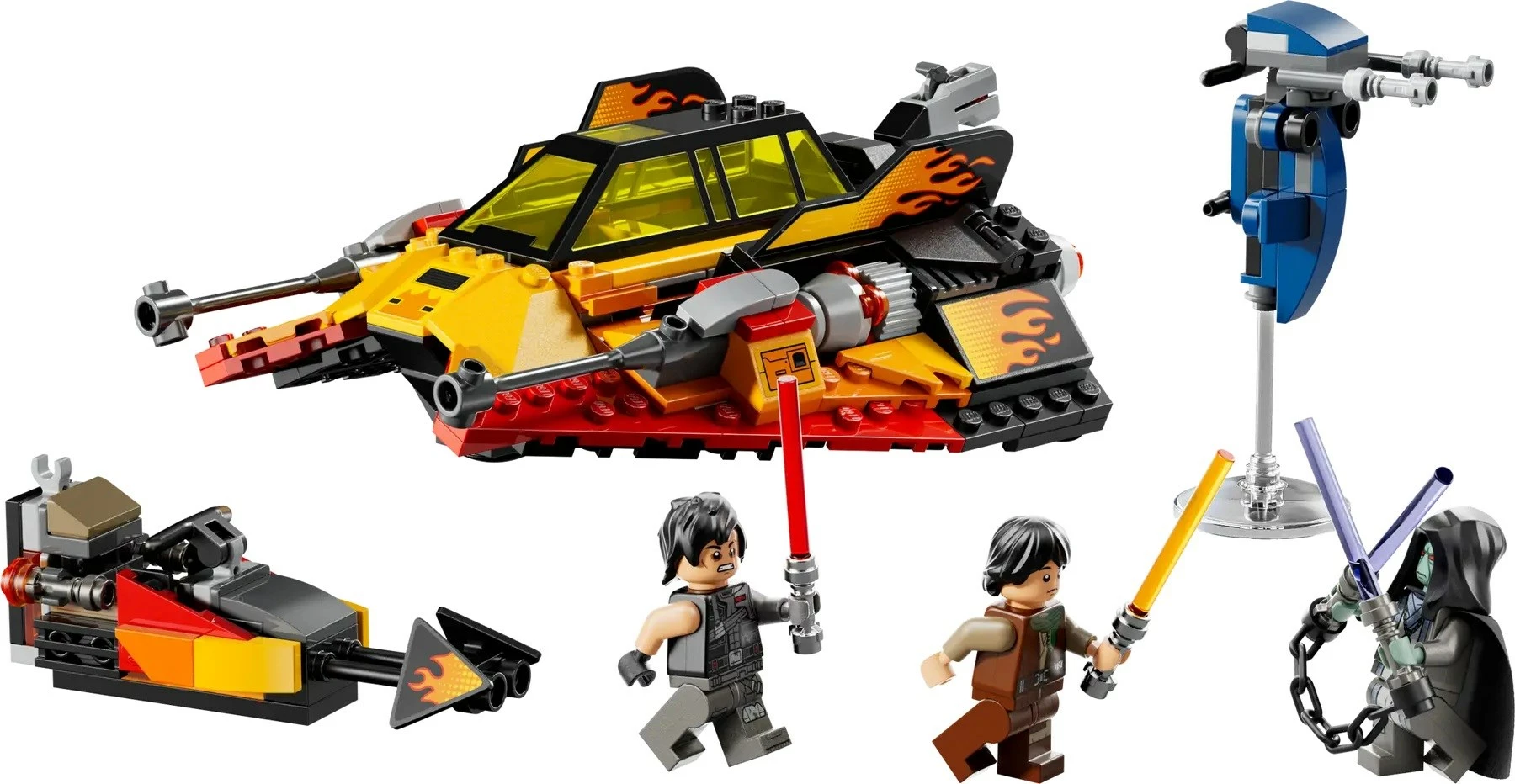 Set LEGO Star Wars The Force Burner Snowspeeder 75414, 349 pjesë, 3 minifigura