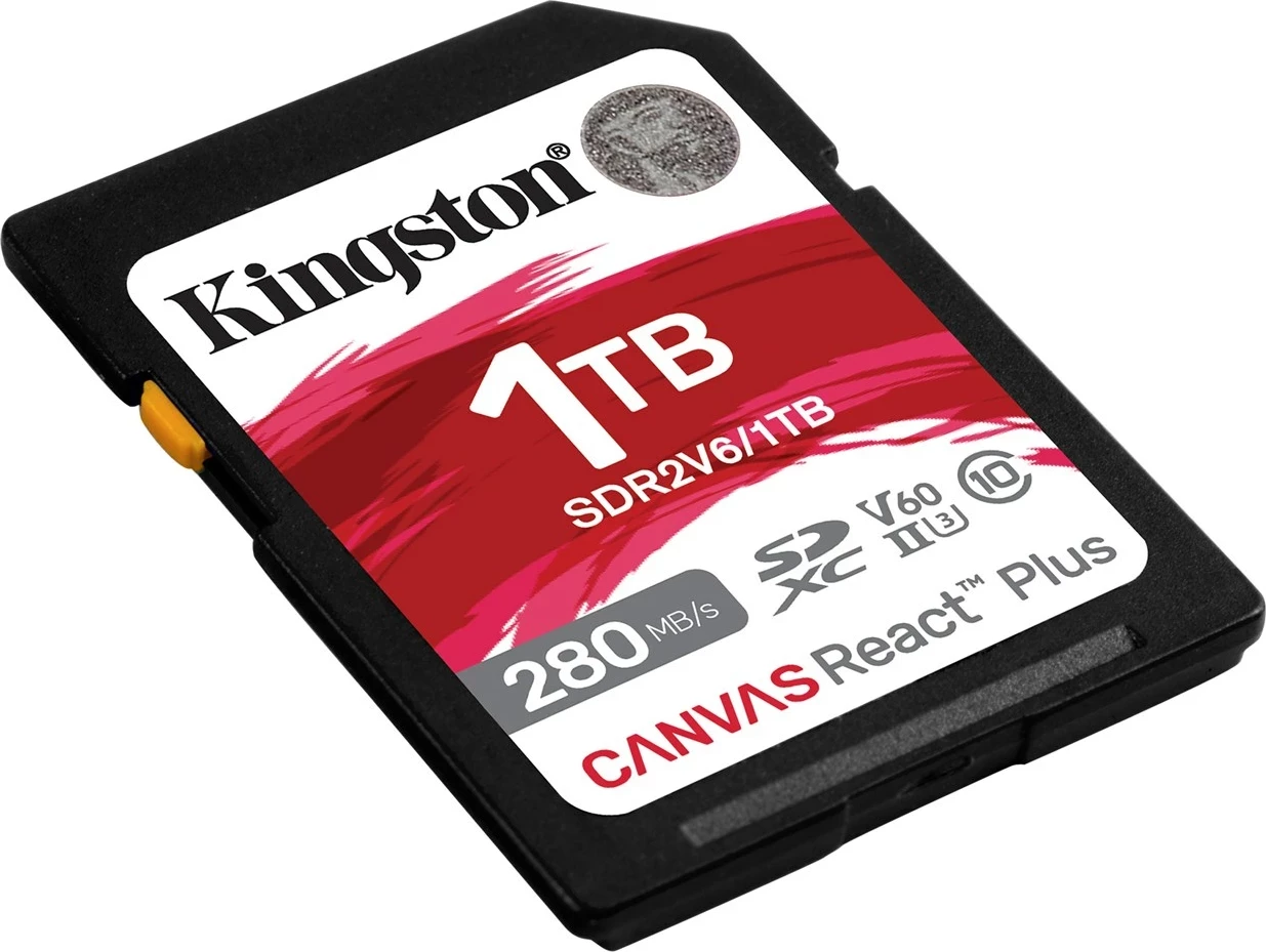 Kartelë memorie Kingston Canvas React Plus 1TB, SDXC UHS-II, e zezë