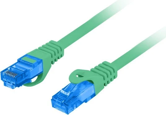 Patchcord Lanberg CAT.6A 0.5M, Gjelbër