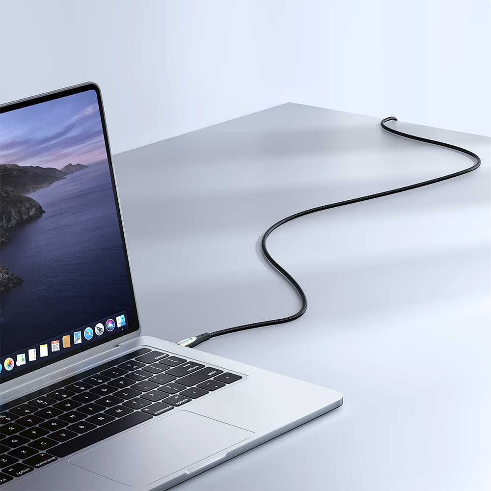 Kabllo Joyroom Pioneer Series SA31-CL3 USB-C në Lightning, 1.2m, 30W, e zezë