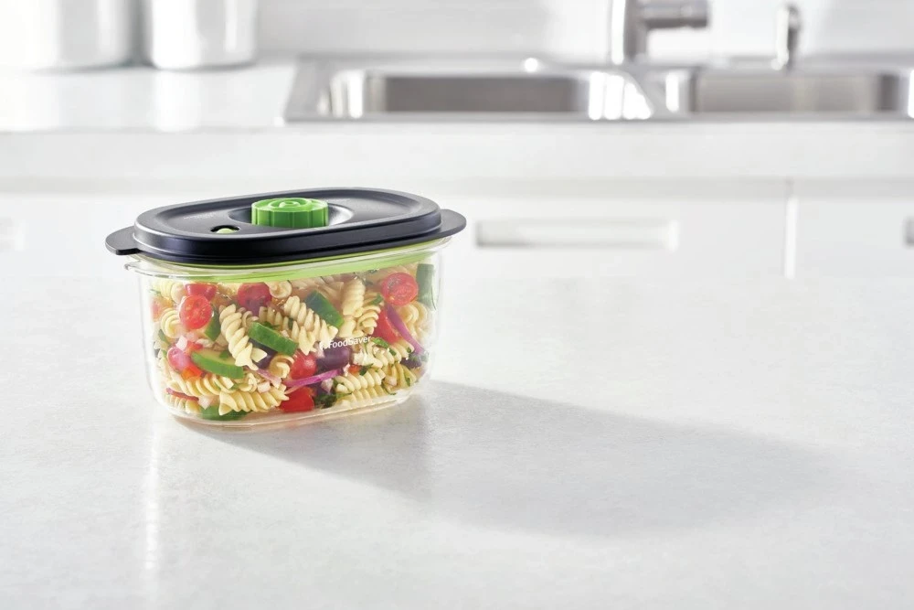 Kuti ushqimi FoodSaver FFC022X, 1.2 L, E zezë, Transparente
