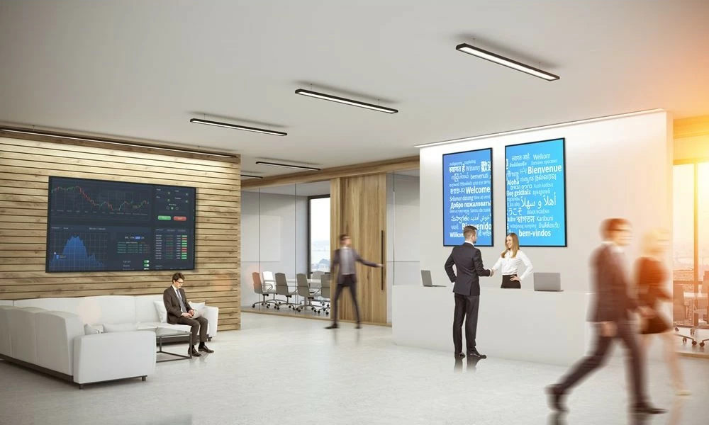 Ekran i madh Optoma N3551K 55 inç, 4K Ultra HD, LED, i zi