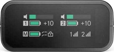 Mikrofon pa tela Sennheiser PROFILE WIRELESS, set 2-kanalësh, 2.4 GHz, kondensator, Omnidireksional, i zi