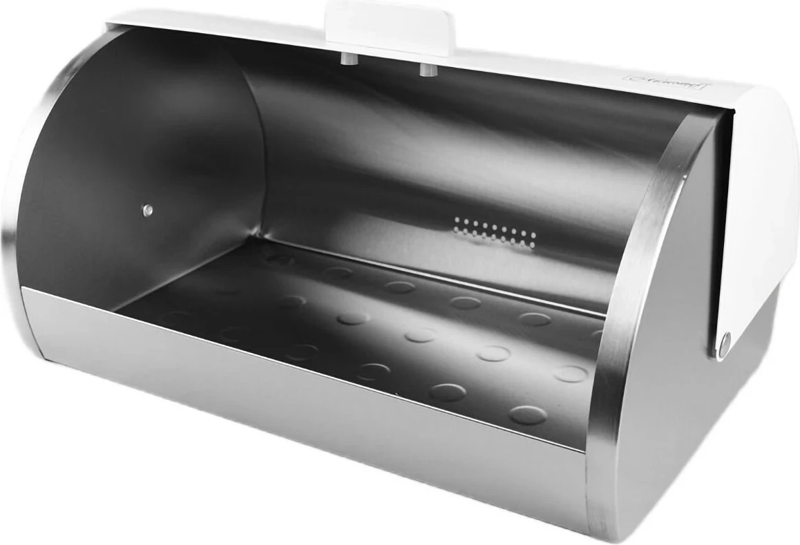 Kuti buke Maestro MR-1676, çelik inox, cilindrike, e bardhë