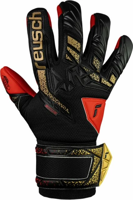 Dorëza portieri Reusch për fëmijë, të zeza dhe të kuqe