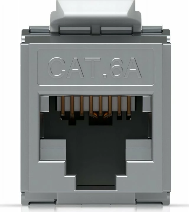 Keystone jack RJ45 Ubiquiti UACC-Keystone-Jack-C6A Cat6A, paketë 12 copë
