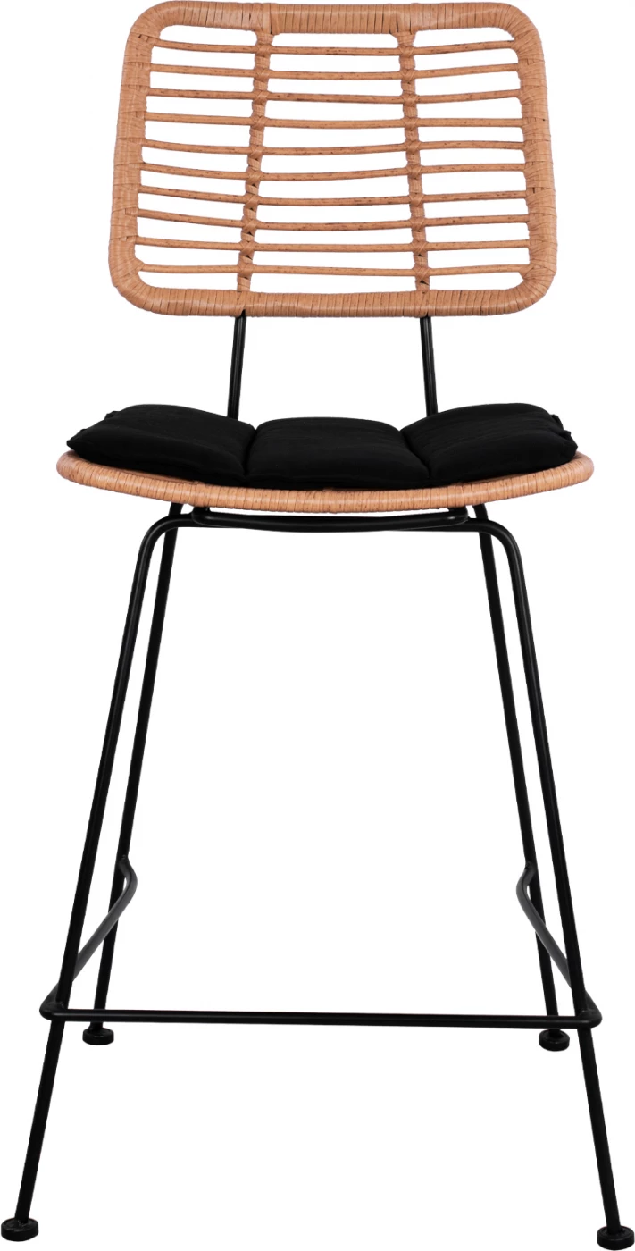 Karrige për bar me jastëk Allegra FH5644 me thurje ngjyrë bezhë 55x56x107 cm